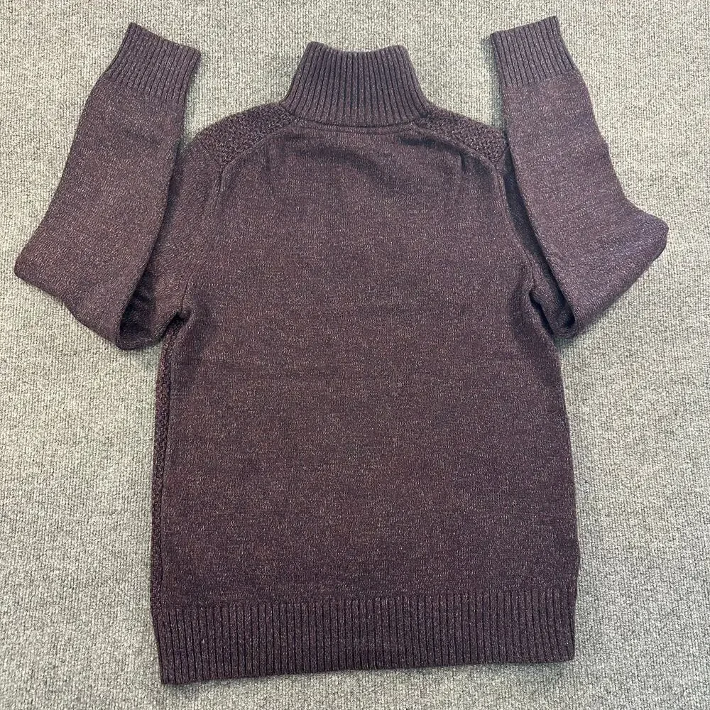 Banana Republic Men’s Merino Wool Mock Neck Sweater Chunky Italian Yarn M